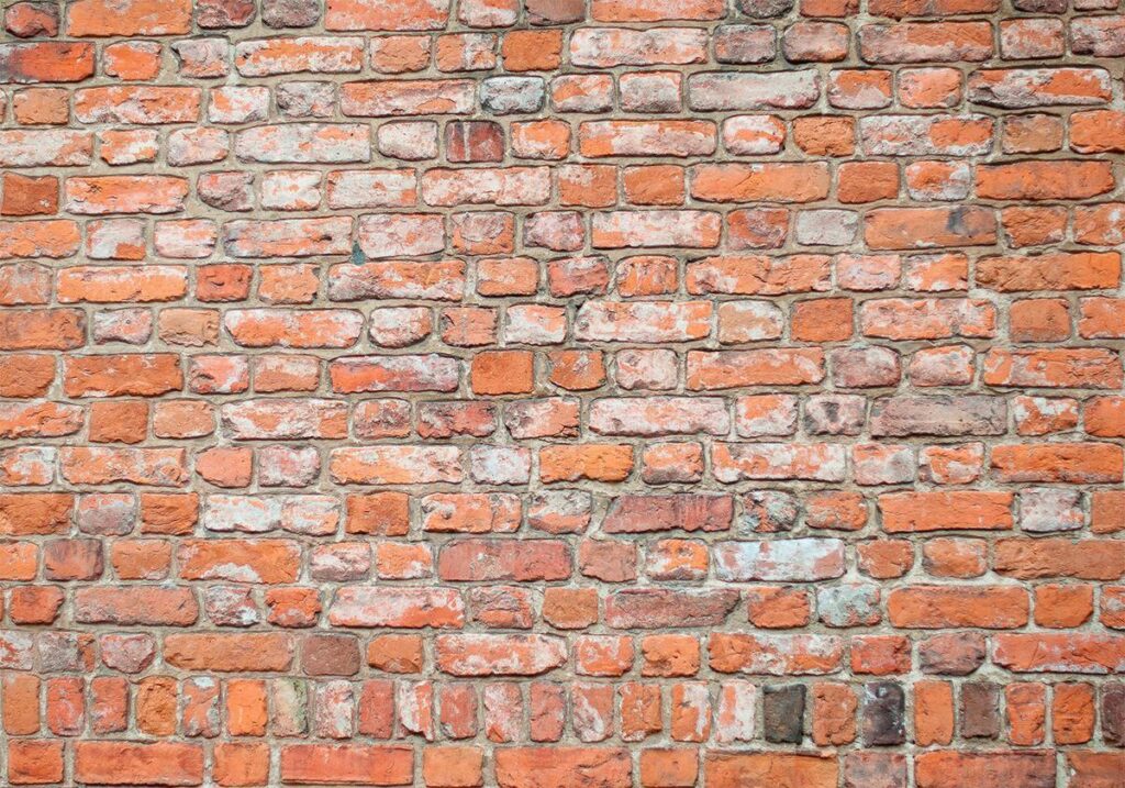 Fotobehang - Loft Wall - Pattern Imitating an Old Red Brick