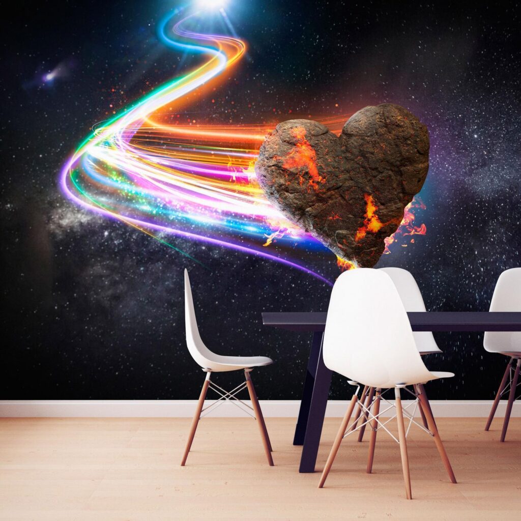 Fotobehang - Love Meteorite (Colourful) - Afbeelding 2