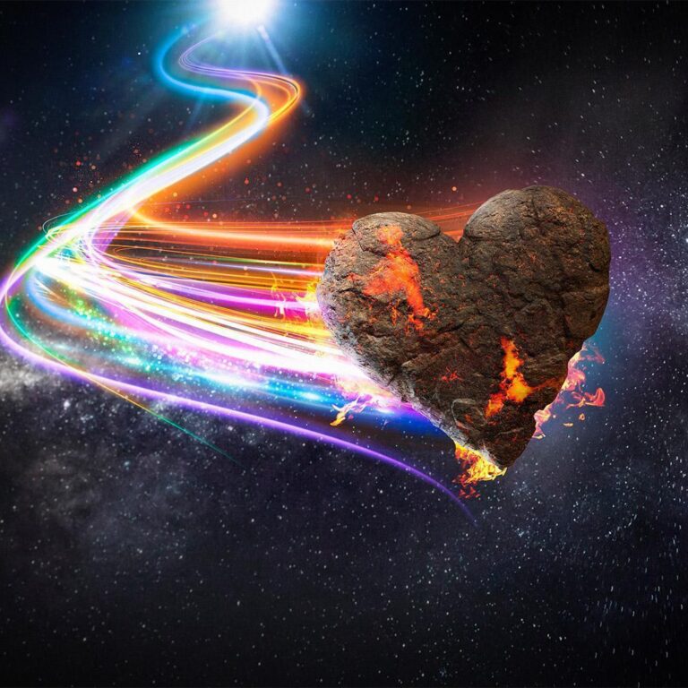 Fotobehang - Love Meteorite (Colourful)