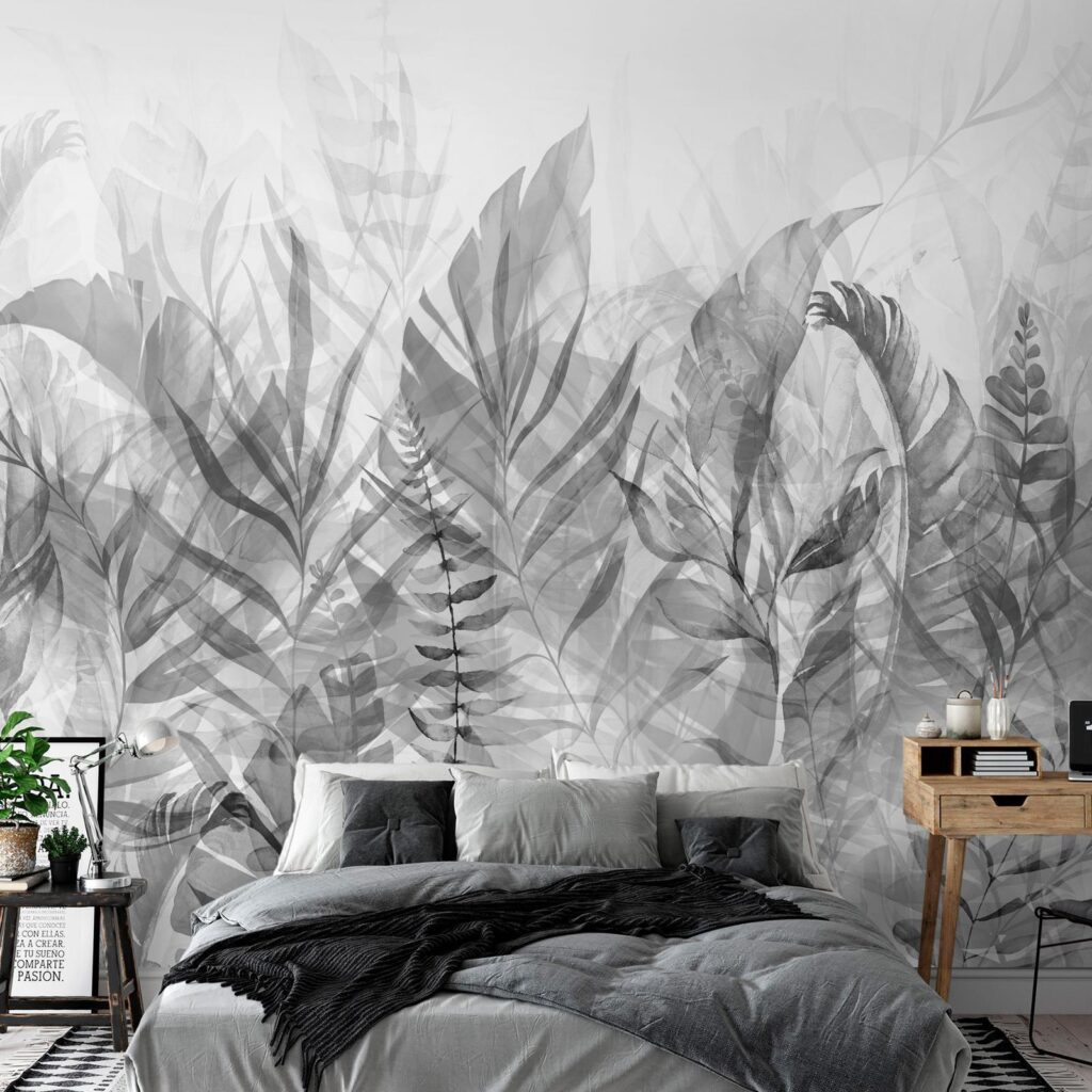 Fotobehang - Magic Grove (Black and White) - Afbeelding 2