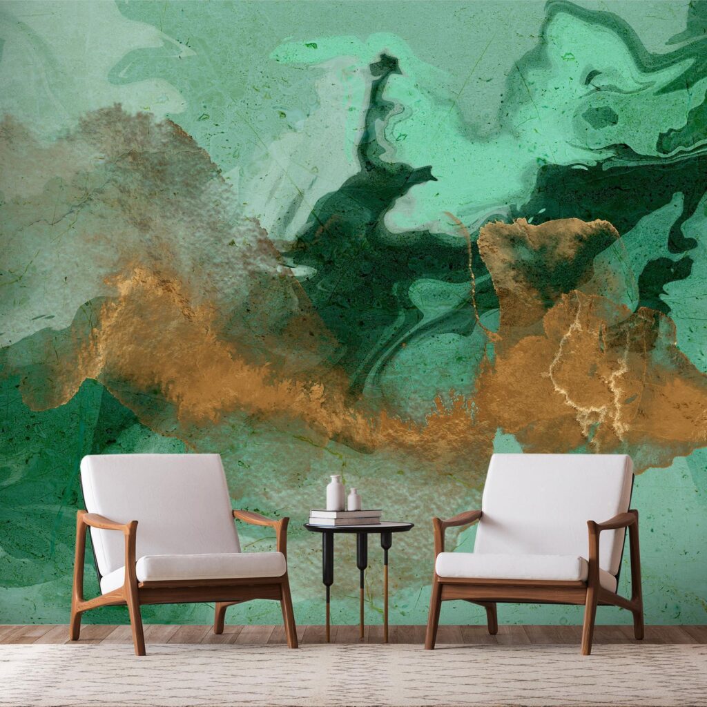 Fotobehang - Malachite Play