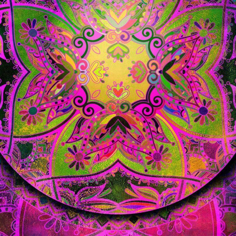 Fotobehang - Mandala: Pink Expression