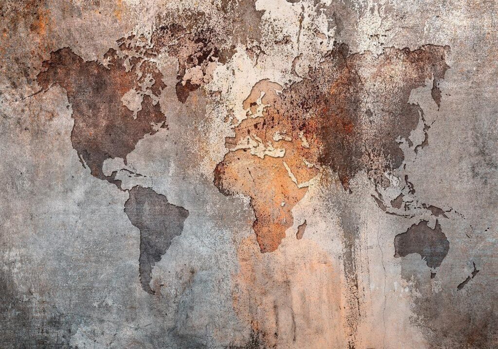 Fotobehang - Map Colors
