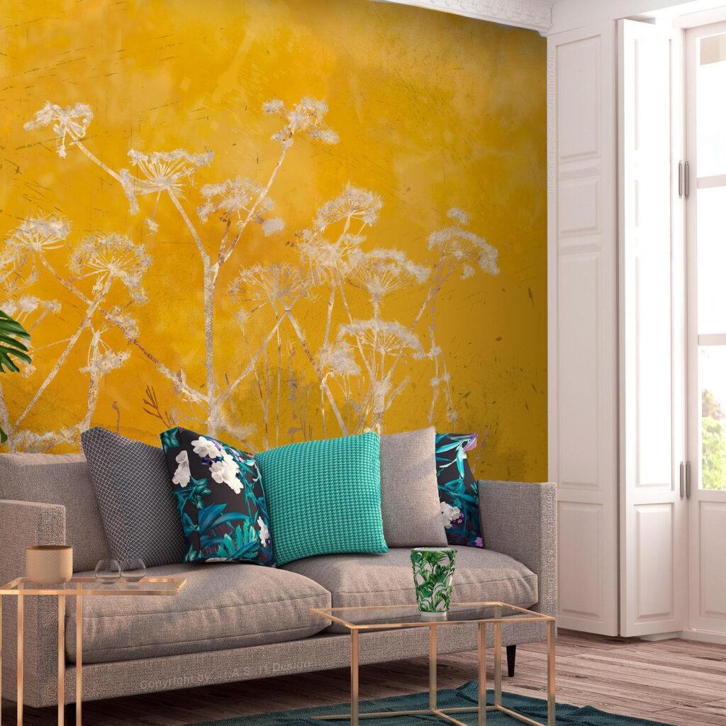 Fotobehang - Meadow Bathed in the Sun - Afbeelding 2