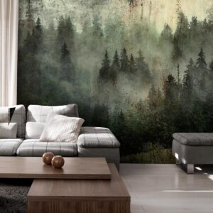 Fotobehang - Misty Beauty of the Forest