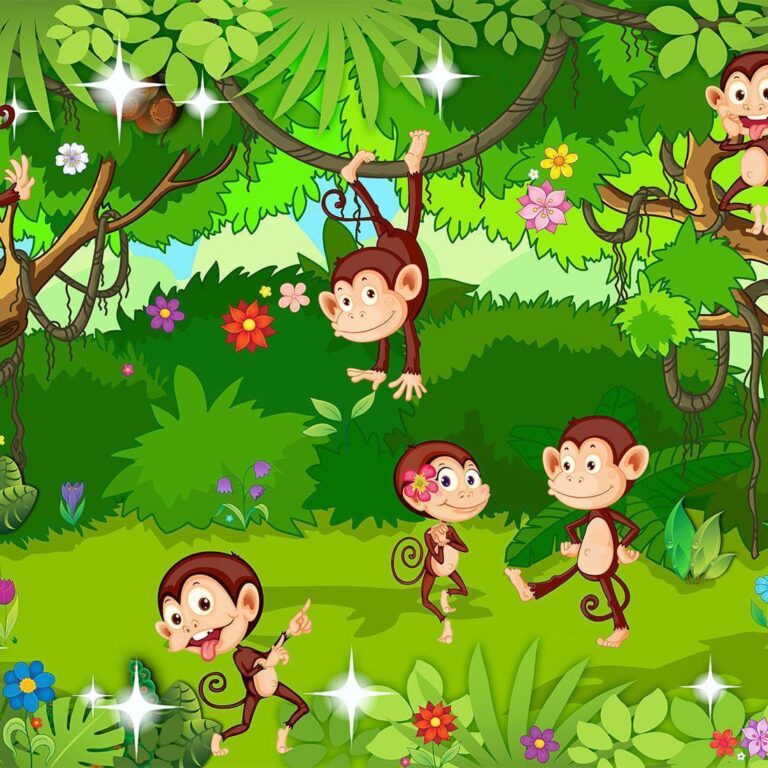 Fotobehang - Monkey Tricks