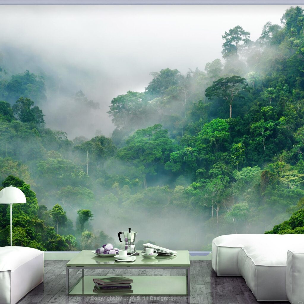 Fotobehang - Morning Fog - Afbeelding 2
