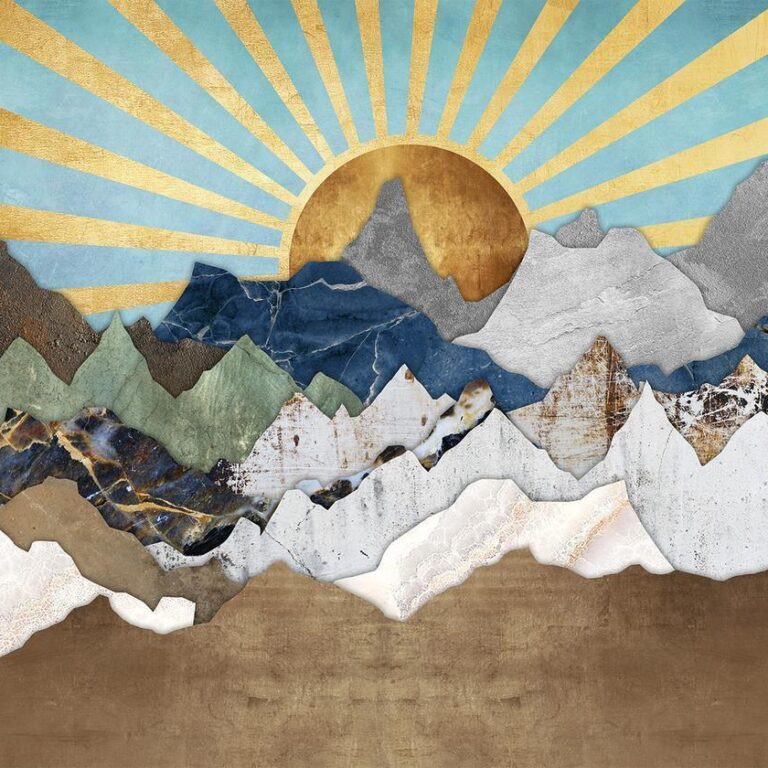 Fotobehang - Morning in the Mountains
