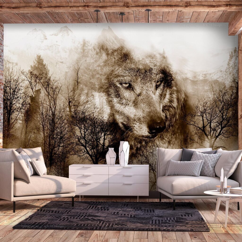 Fotobehang - Mountain Predator (Brown) - Afbeelding 2