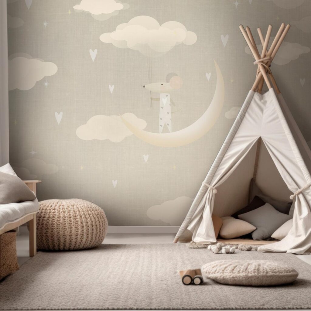 Fotobehang - Mouse on the Moon - Afbeelding 2