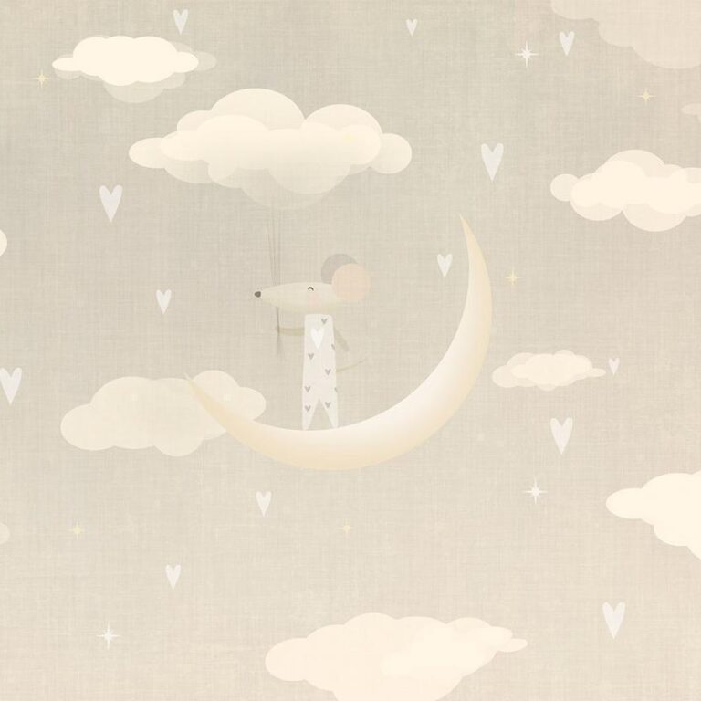 Fotobehang - Mouse on the Moon
