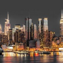 Fotobehang - NYC: Twilight