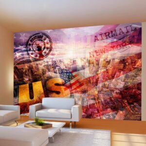 Fotobehang - New York - patriotic theme