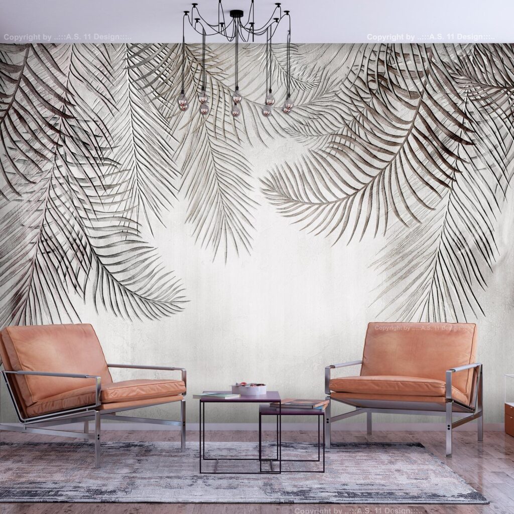 Fotobehang - Night Palm Trees - Afbeelding 2