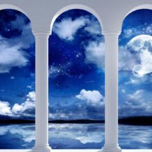 Fotobehang - Night in Greece