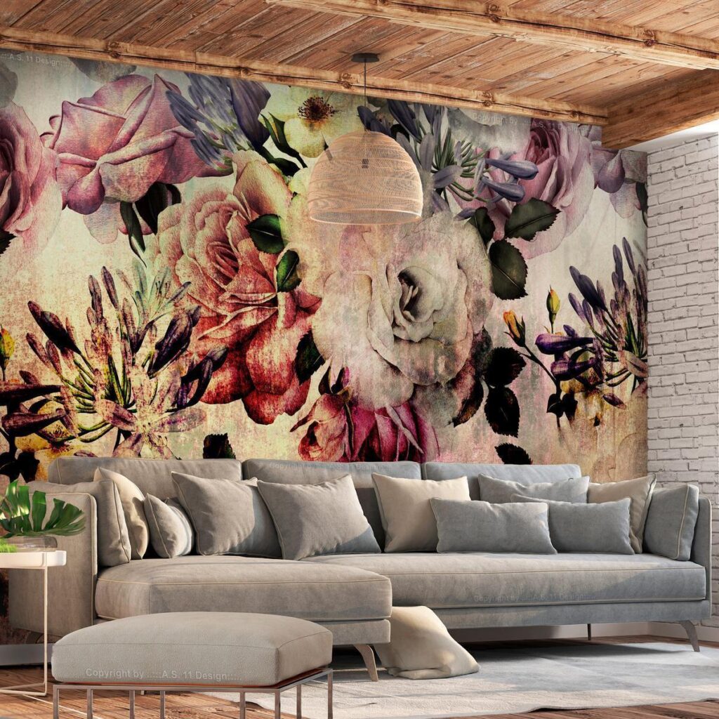 Fotobehang - Nostalgia Flowers - Afbeelding 2