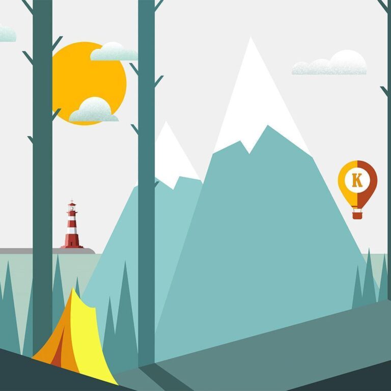 Fotobehang - On the Camping