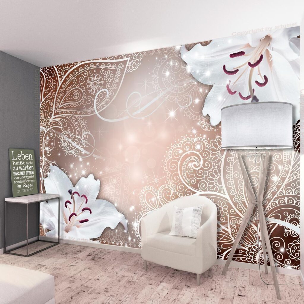Fotobehang - Oriental Wings (Brown) - Afbeelding 2