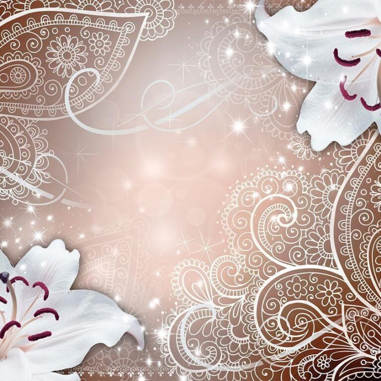 Fotobehang - Oriental Wings (Brown)
