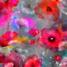 Fotobehang - Painted Poppies