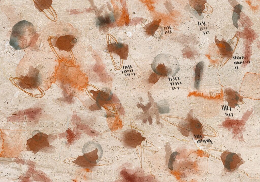 Fotobehang - Painted on Stone - Afbeelding 2