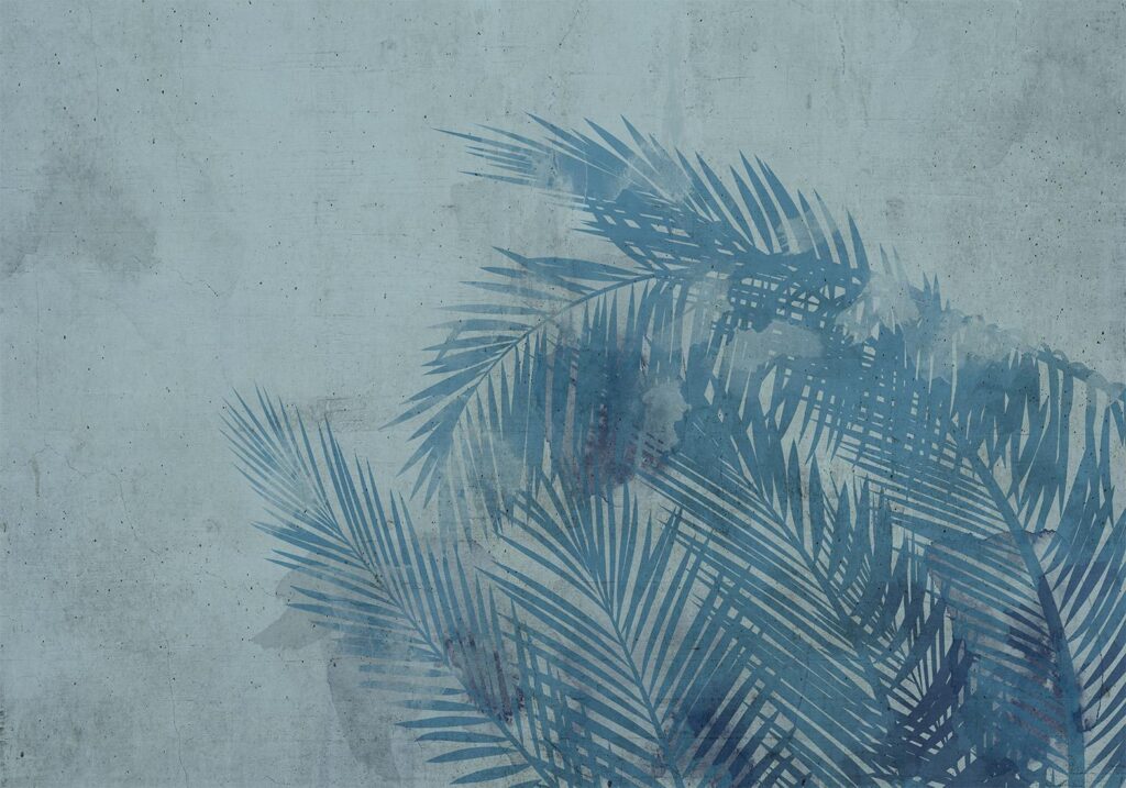 Fotobehang - Palm Trees in Blue - Afbeelding 2