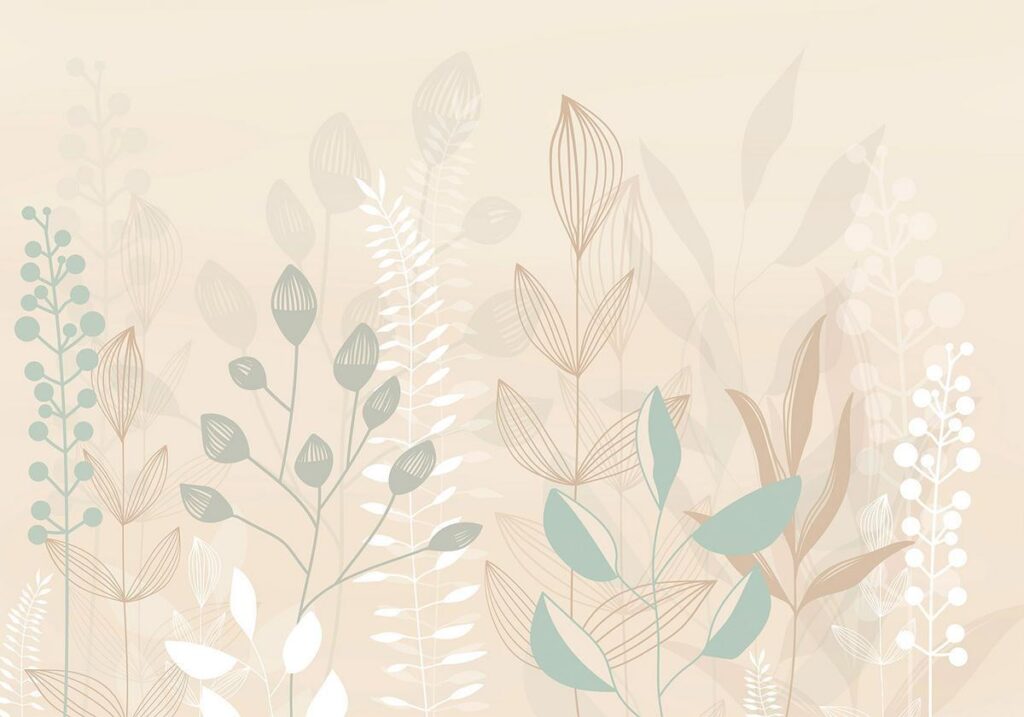 Fotobehang - Pastel and Beige Glade