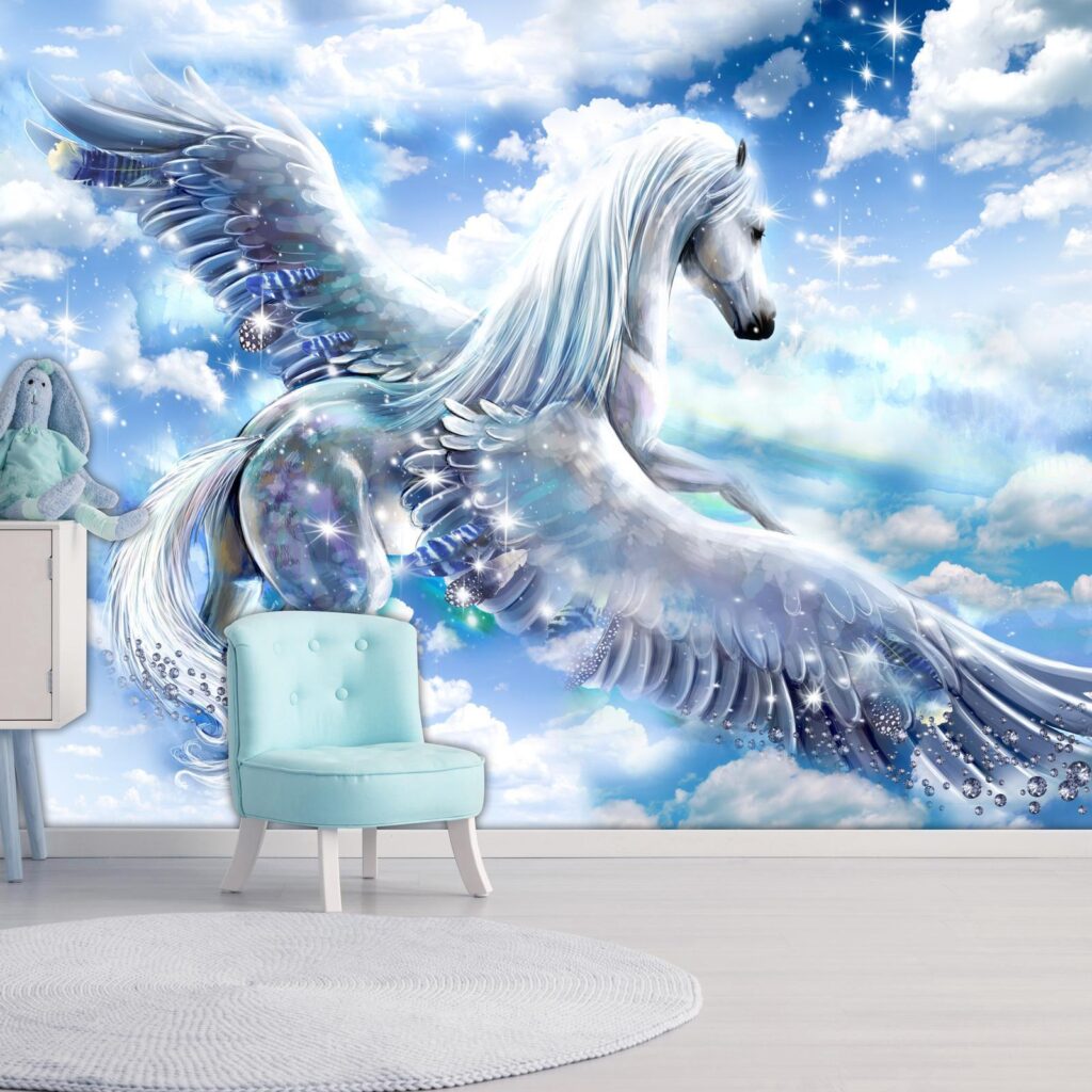 Fotobehang - Pegasus (Blue) - Afbeelding 2