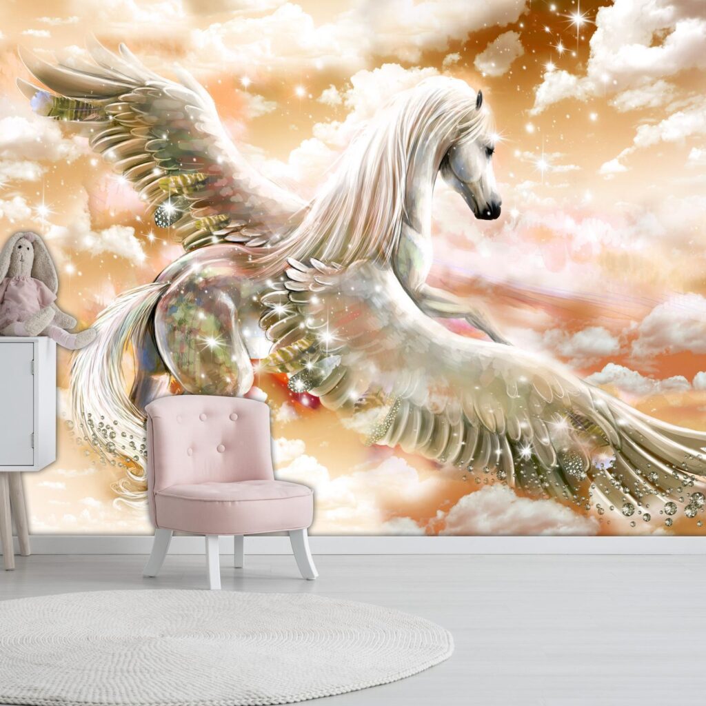 Fotobehang - Pegasus (Orange) - Afbeelding 2