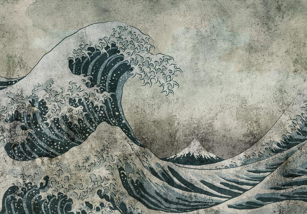 Fotobehang - Power of the Big Wave - Afbeelding 2