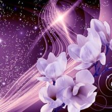 Fotobehang - Purple Milky Way