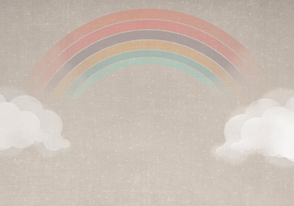 Fotobehang - Rainbow in the Rain - Afbeelding 2