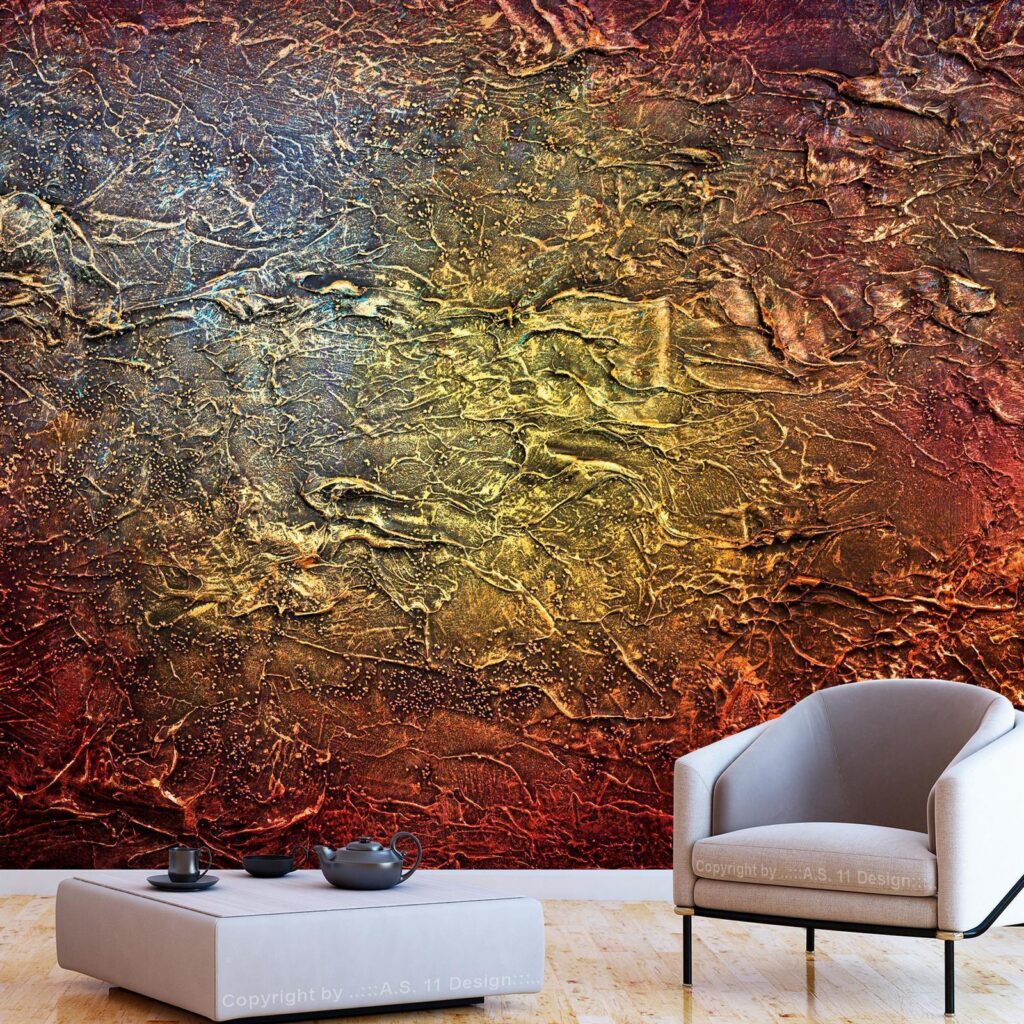 Fotobehang - Red Gold - Afbeelding 2