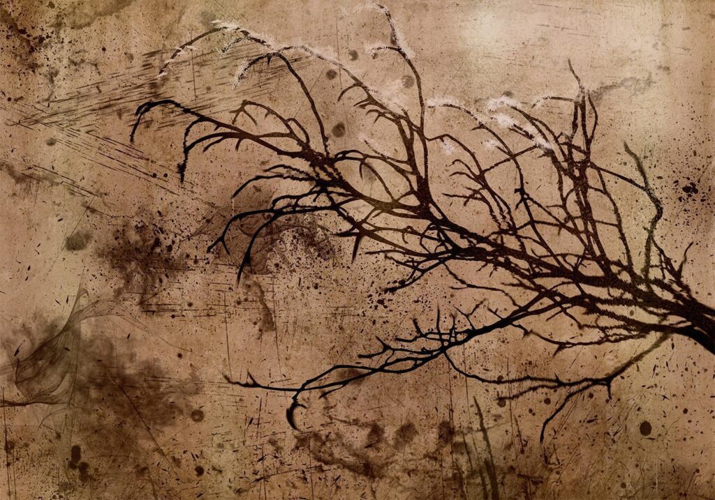Fotobehang - Rickety Cherry Tree