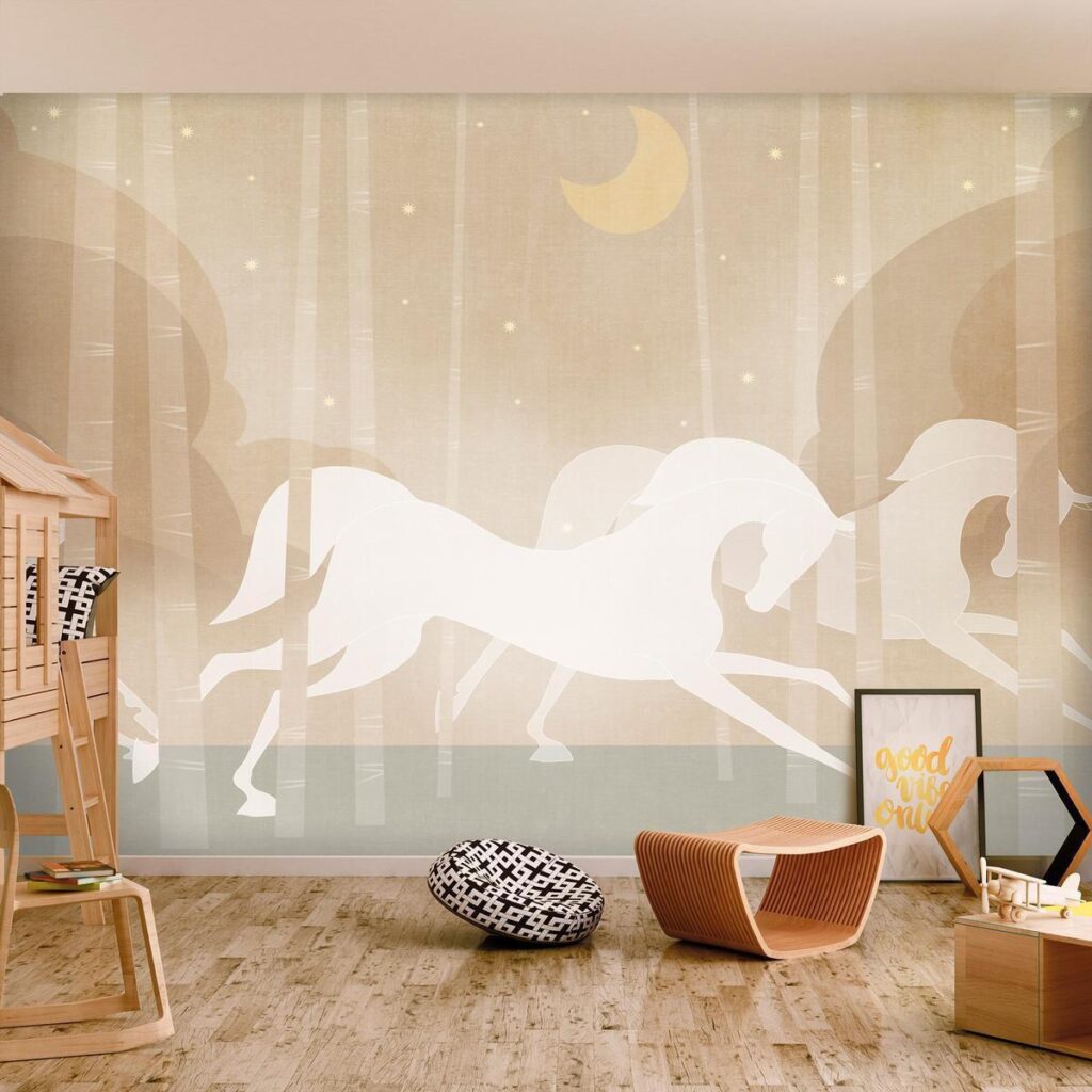 Fotobehang - Rushing Steeds - Afbeelding 2