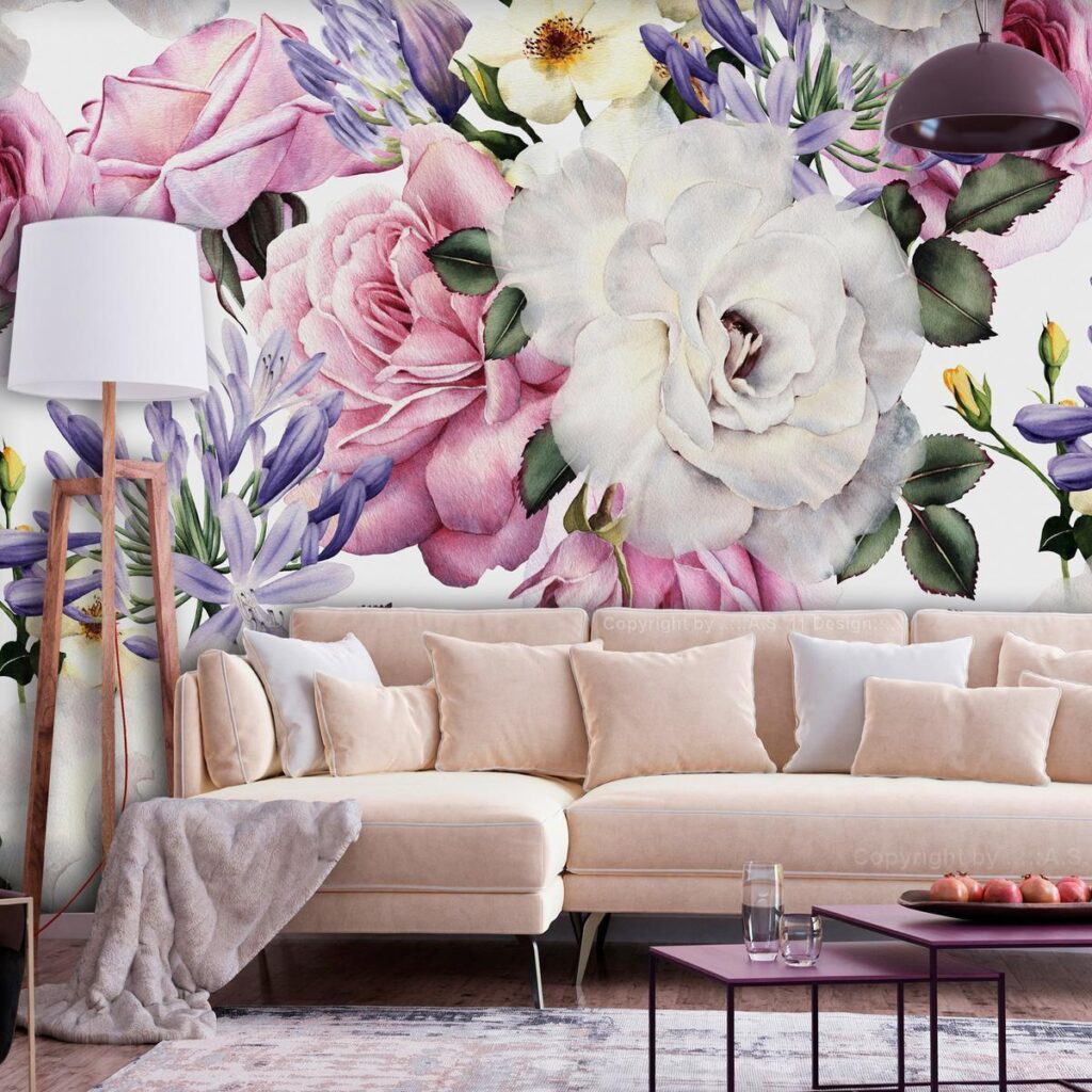 Fotobehang - Sentimental Garden (Colourful) - Afbeelding 2