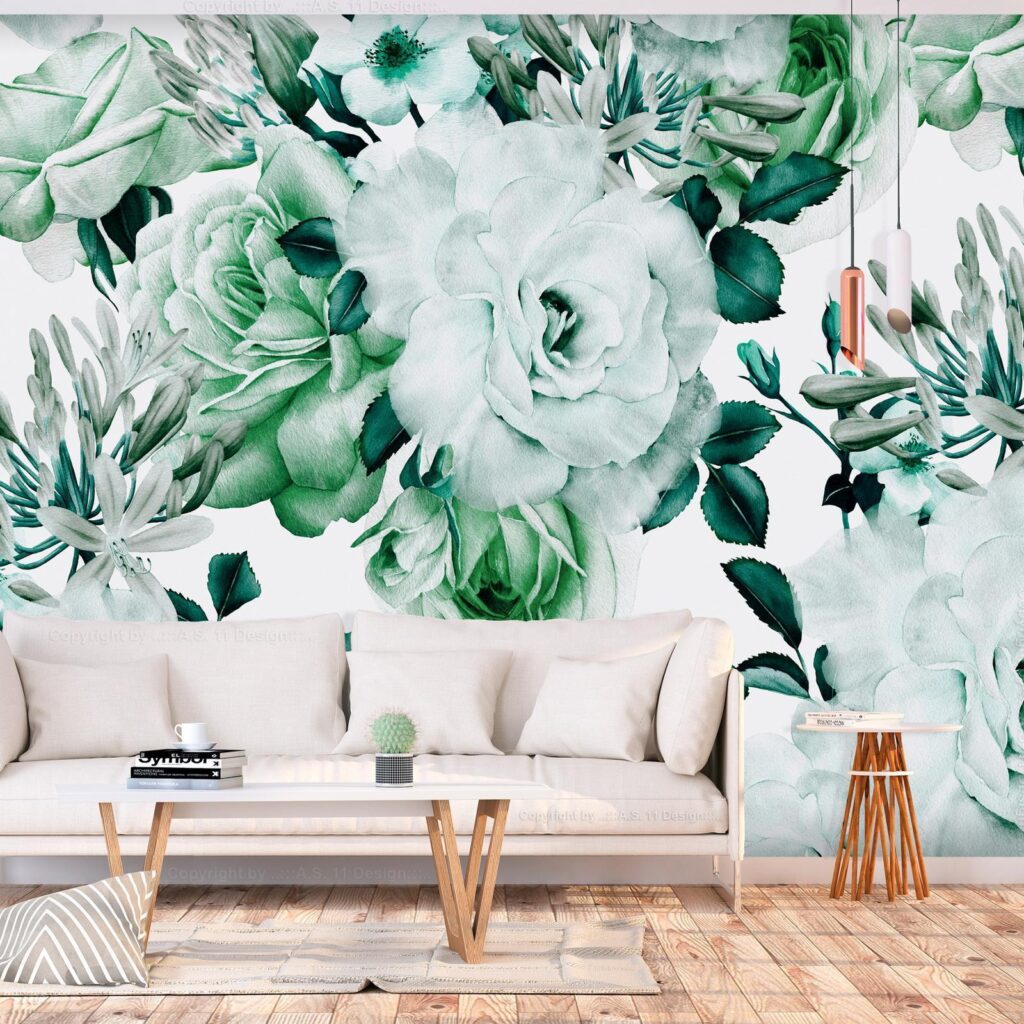 Fotobehang - Sentimental Garden (Green) - Afbeelding 2