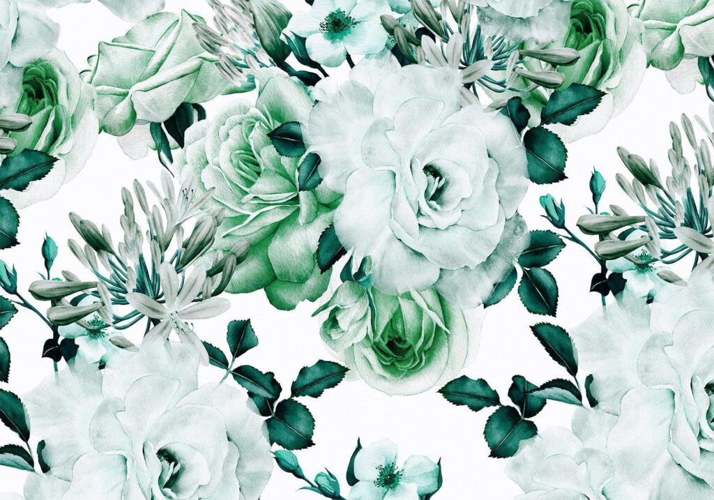 Fotobehang - Sentimental Garden (Green)
