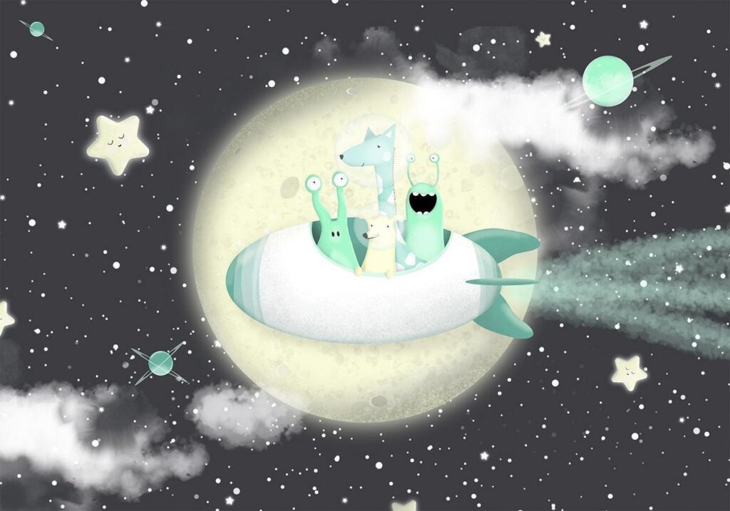 Fotobehang - Space Adventure - First Variant - Afbeelding 2