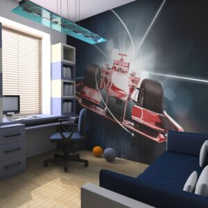 Fotobehang - Speed and dynamics of Formula 1