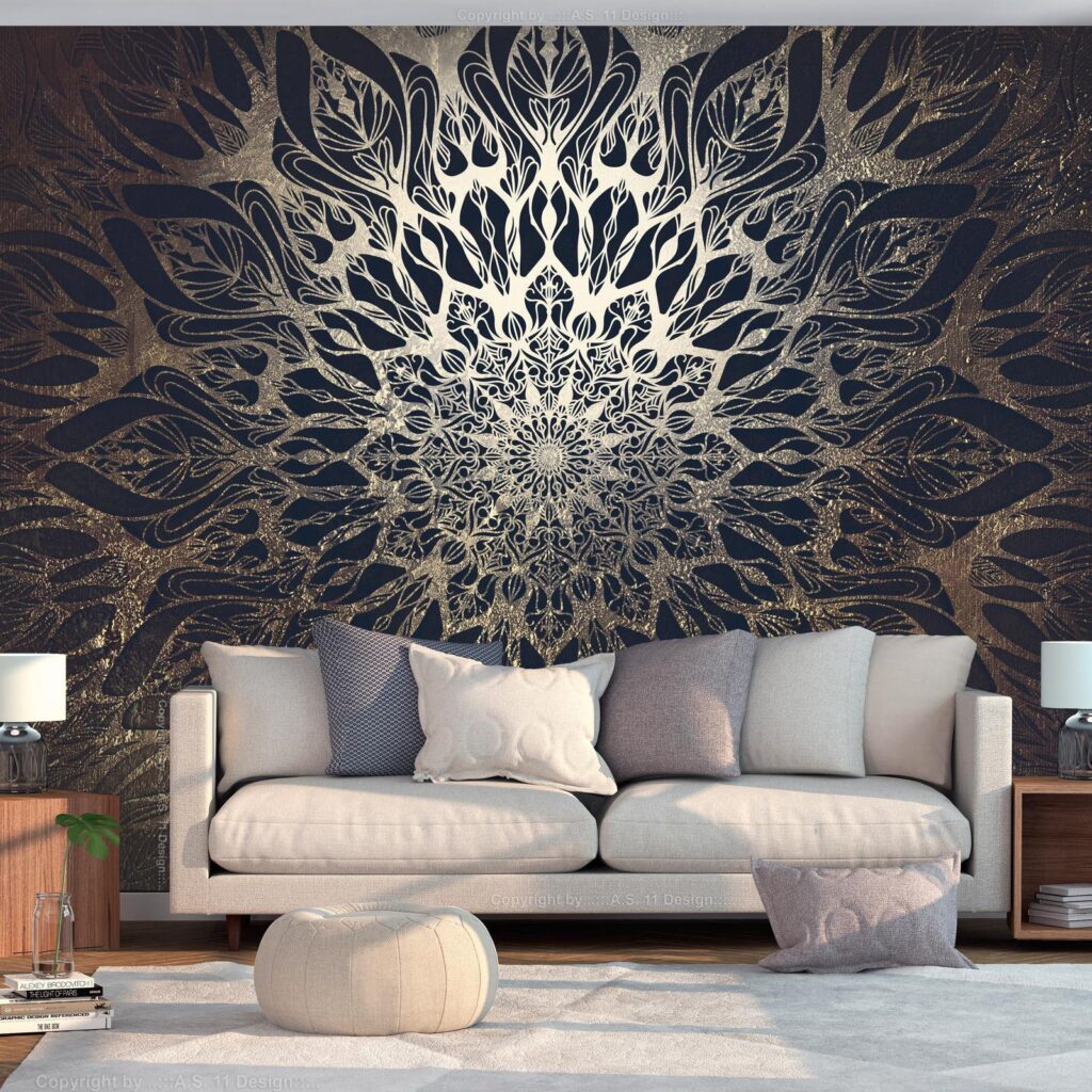 Fotobehang - Spider Web (Brown) - Afbeelding 2