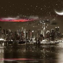 Fotobehang - Starry Night Over NY