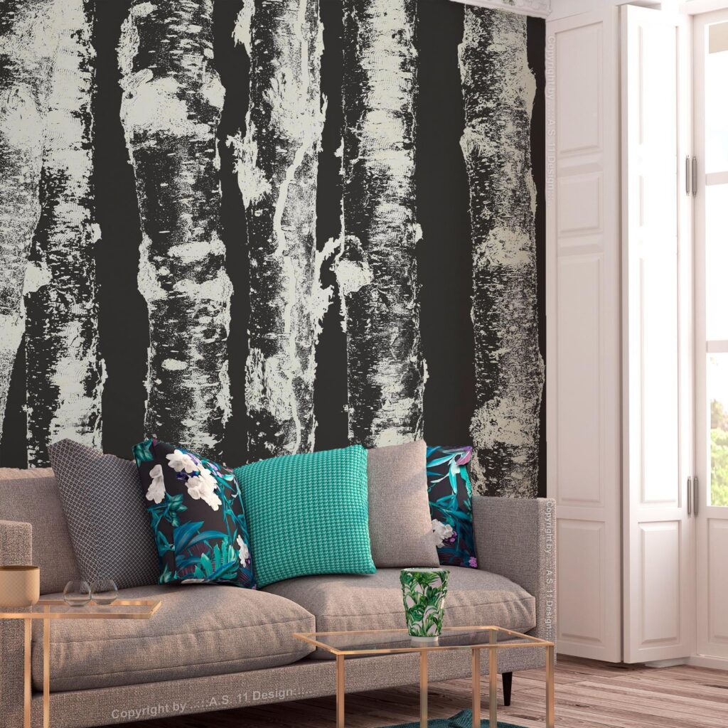 Fotobehang - Stately Birches - Second Variant