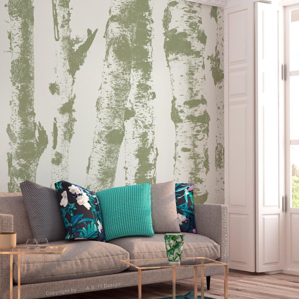 Fotobehang - Stately Birches - Third Variant - Afbeelding 2