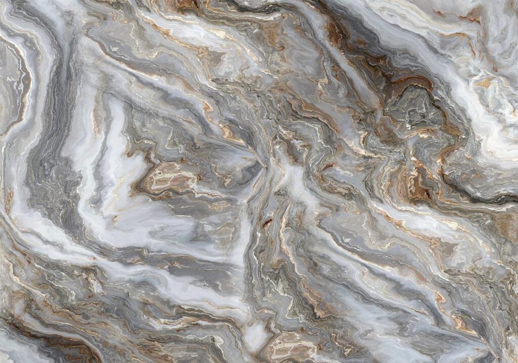 Fotobehang - Stone Abstractions - Marble Textures in Neautral Tones