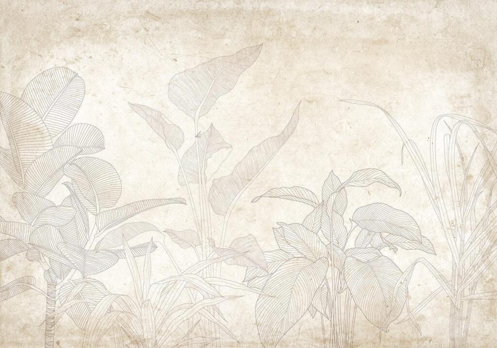 Fotobehang - Subtle Exotic Plants - Afbeelding 2