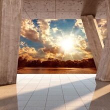 Fotobehang - Sunny Promenade