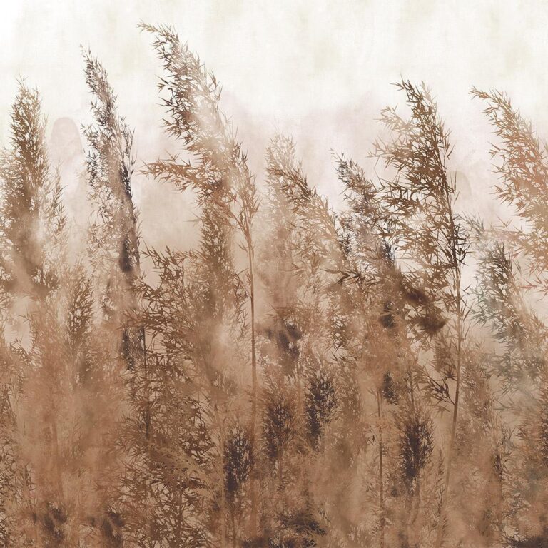 Fotobehang - Tall Grasses - Brown