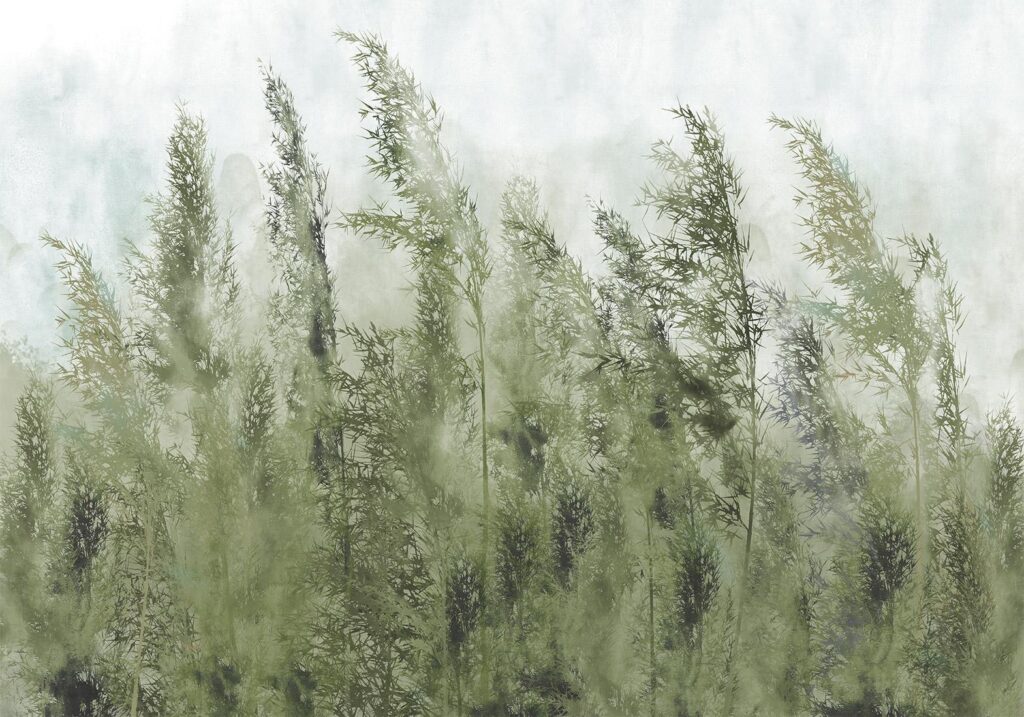 Fotobehang - Tall Grasses - Green