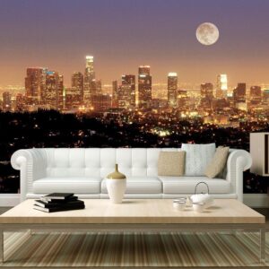 Fotobehang - The moon over the City of Angels